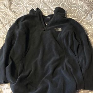 The North Face thin black pullover quarter zip